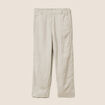 Pantalon large 7/8&egrave;me taille haute vert clair femme