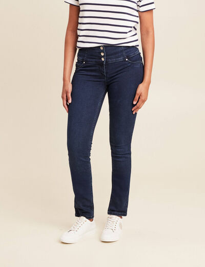 Jean magique Le Gainant coupe ajust&eacute;e denim brut femme