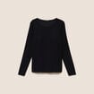 T-shirt thermique ajust&eacute; manches longues noir femme