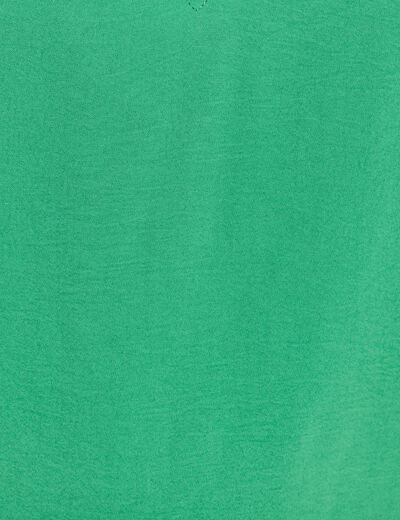 Blouse manches courtes vert menthe femme