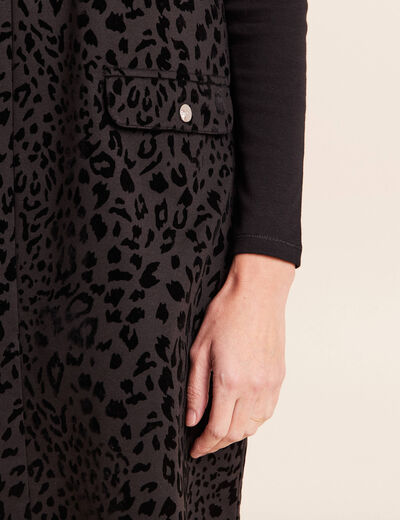 Robe chasuble noir femme