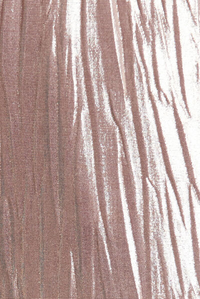 Pantalon flou métallisé couleur or femme