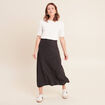 Jupe taille standard gris fonc&eacute; femme