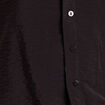 Chemise r&eacute;versible ample manches courtes noir femme