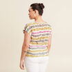 T-shirt manches courtes beige femme