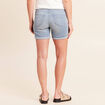 Short droit taille standard denim baby bleu femme