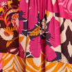 blouse ample crêpe col tunisien rose femme
