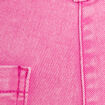 Jean droit 7/8ème rose fushia femme