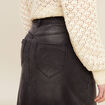 Jupe crayon en jean denim gris femme