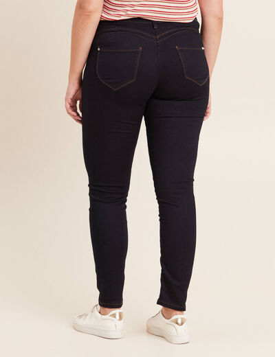 Jean magique L'Unique coupe ajust&eacute;e denim brut femme