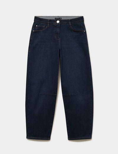 Pantalon magique l'unique denim blue black femme