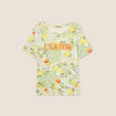 T-shirt manches courtes jaune citron femme