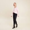 Pull manches longues rose femme