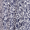 Robe courte &eacute;vas&eacute;e col V bleu femme