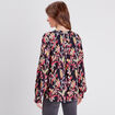 Blouse manches longues noir femme