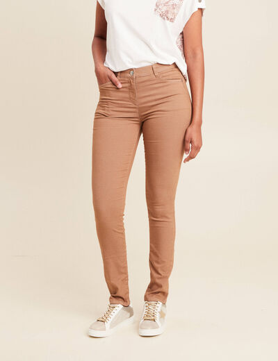 Pantalon magique Le L&eacute;ger coupe ajust&eacute;e marron femme