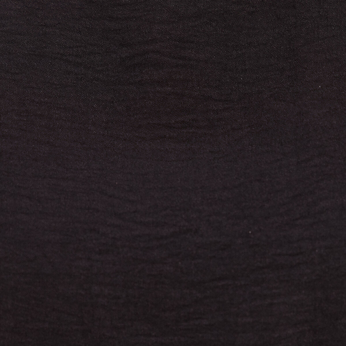 Blouse sans manches col rond fluide noir femme