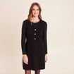 Robe courte &eacute;vas&eacute;e col v sans manches noir femme