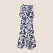 Robe &eacute;vas&eacute;e sans manches blanc femme