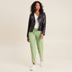 Pantalon cargo vert émeraude femme