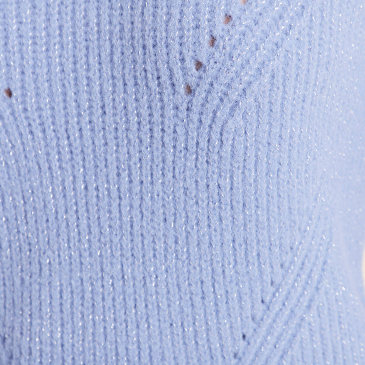 Pull manches longues bleu ciel femme