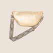 Sac banane zippé couleur or femme