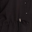 Tunique droite longue col chemise noir femme