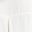 Chemise col chemise manches 3/4 ecru femme