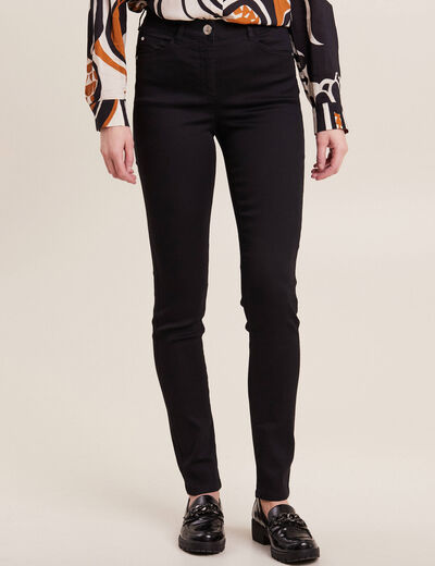 Pantalon léger taille standard long noir femme