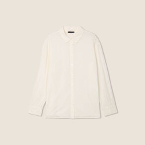 Chemise manches longues ecru femme