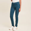 Jean magique ajusté taille standard bleu canard femme