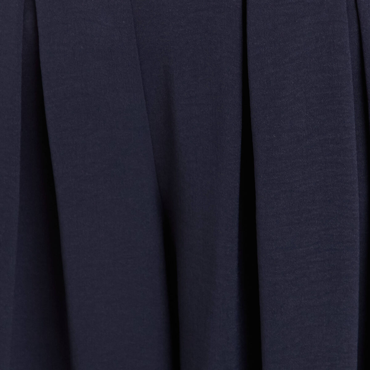 Pantalon jupe-culotte large bleu foncé femme