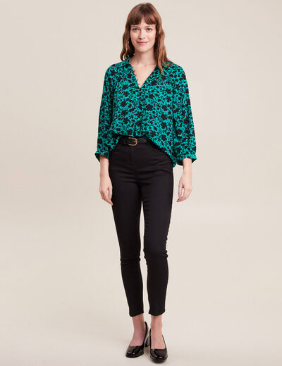 Pantalon magique Le L&eacute;ger coupe ajust&eacute;e noir femme