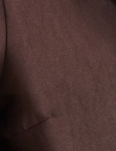 Parka cintr&eacute;e 4 en 1 avec capuche marron fonc&eacute; femme