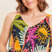 Débardeur ample sans manches multicolore femme