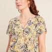 Blouse manches courtes vert femme
