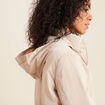 Coupe-vent court zippé sable femme