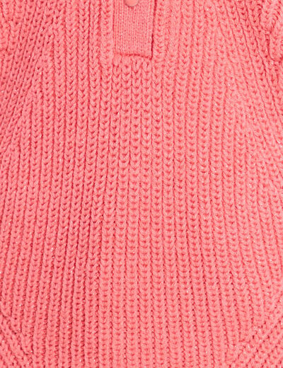 Pull manches longues rose framboise femme