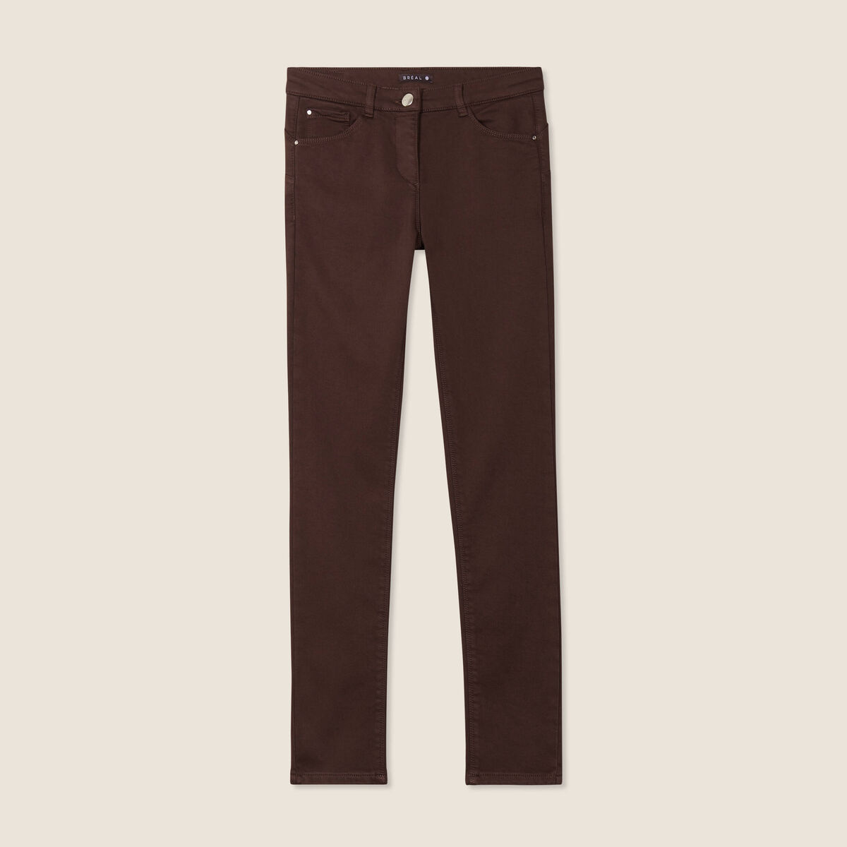 Pantalon chaud magique marron foncé femme