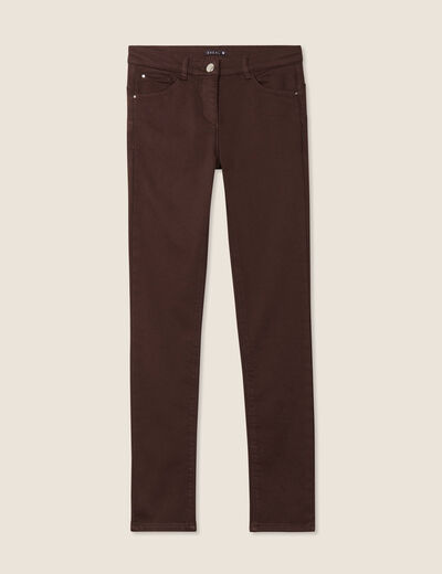Pantalon chaud magique marron foncé femme