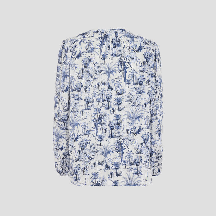 Chemise manches longues blanc femme
