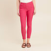 Pantalon léger taille standard 7/8ème rose fushia femme