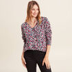 Pull manches longues rose femme