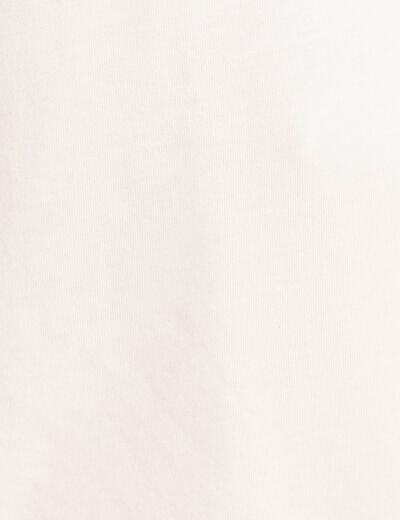 T-shirt manches courtes ecru femme