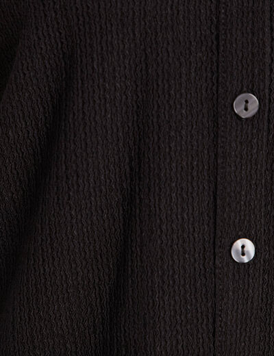 Blouse manches longues noir femme
