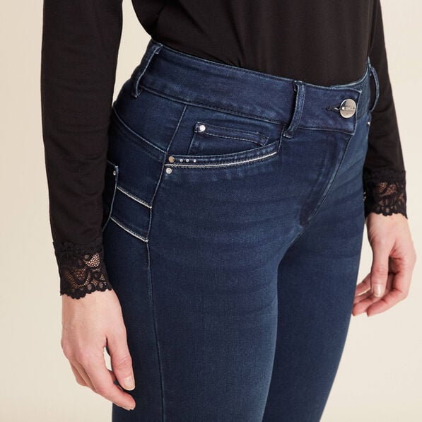 jean droit taille standard denim brut femme Jean droit taille standard denim brut femme