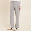 Pantalon large paillettes gris argent femme