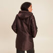 Parka cintr&eacute;e 4 en 1 avec capuche marron fonc&eacute; femme