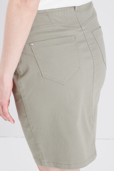Jupe droite vert clair femme