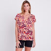 Blouse manches courtes rose clair femme